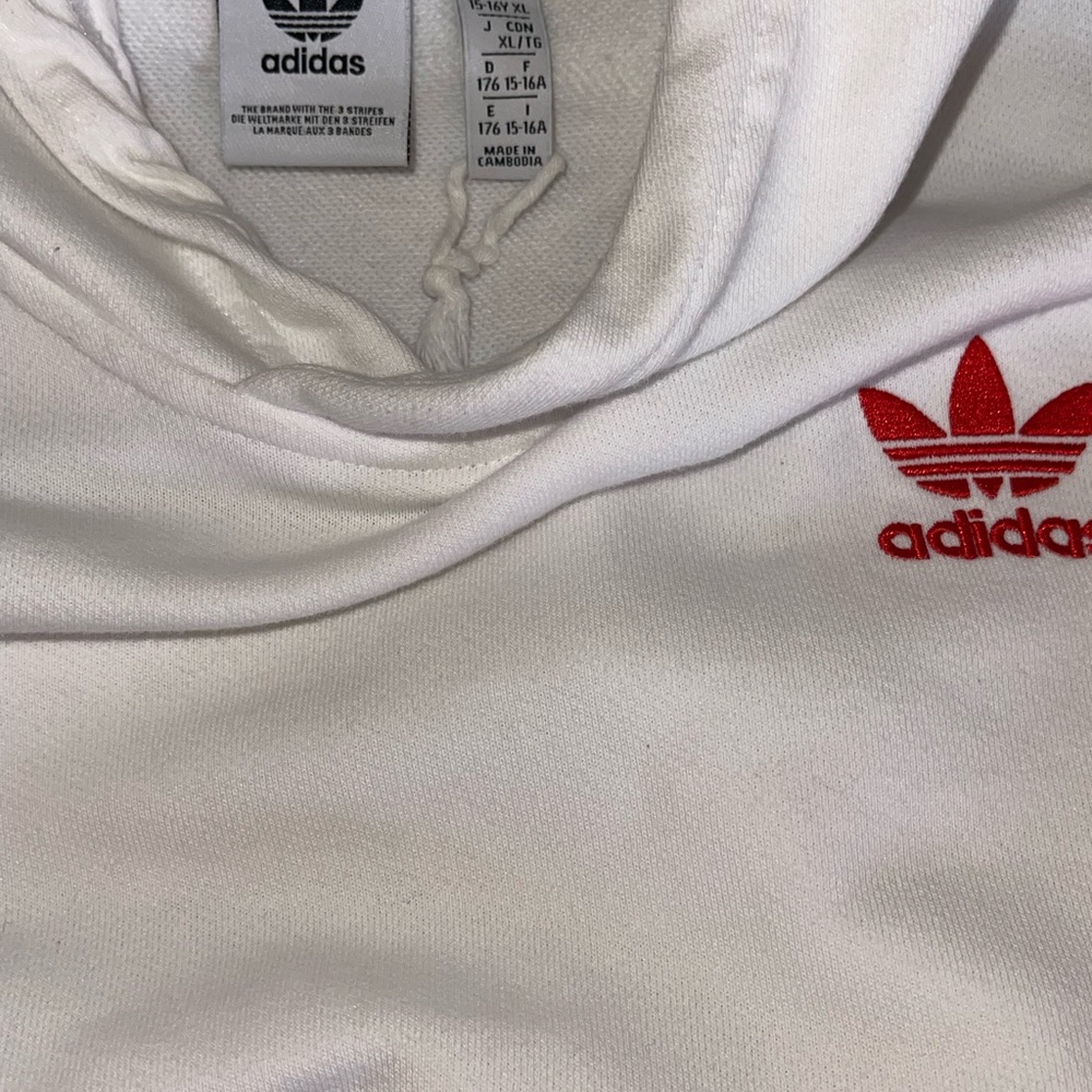 Adidas Originals V- Day Hoody Crew Poker Cards white  XL youth (15-16 years)